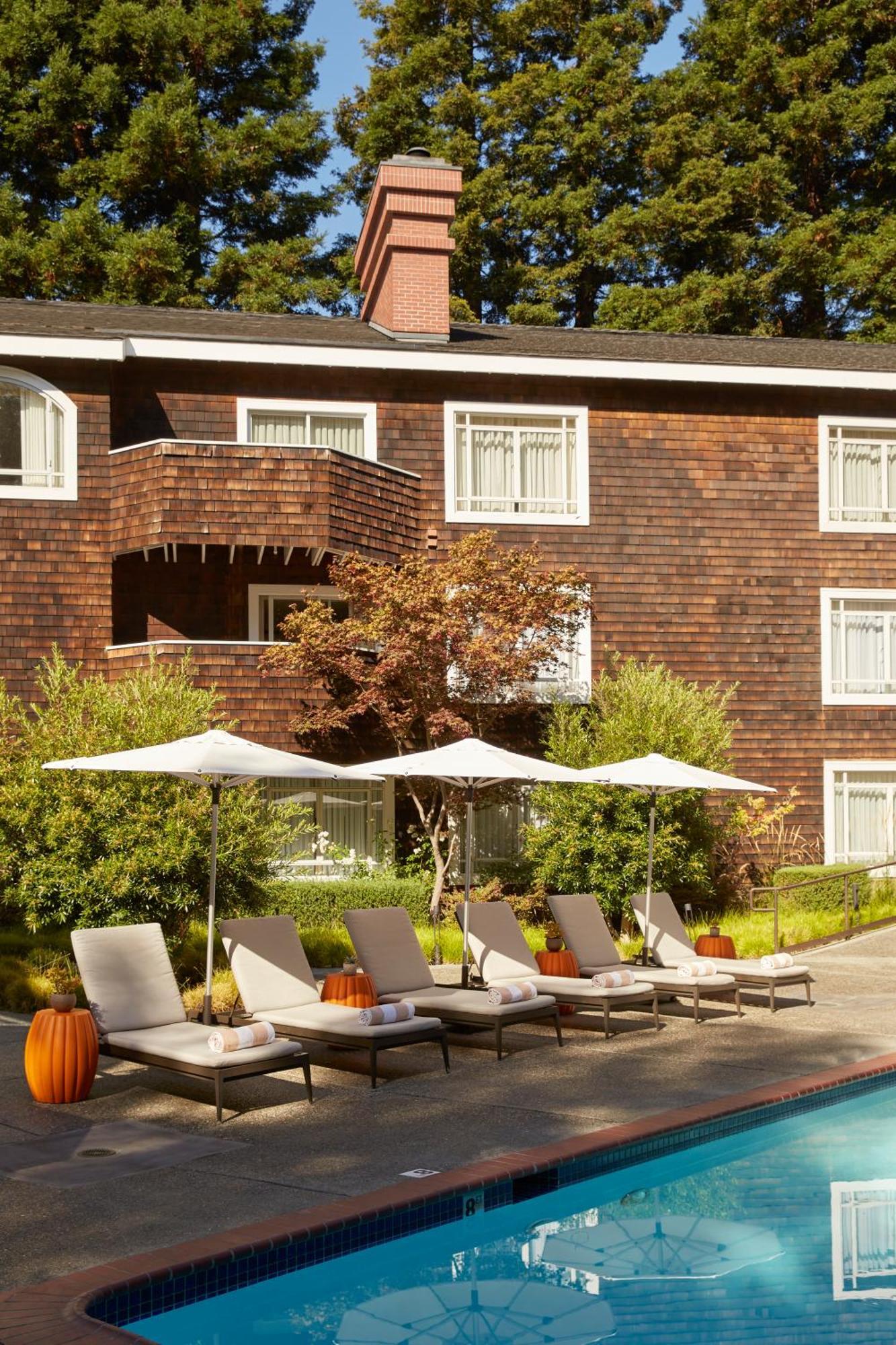 The Stanford Park Hotel Menlo Park Exteriér fotografie
