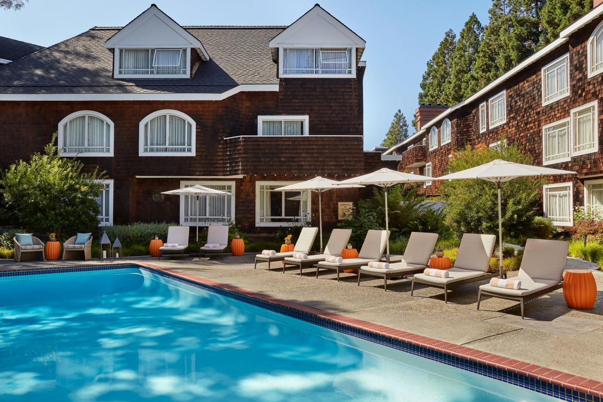 The Stanford Park Hotel Menlo Park Exteriér fotografie